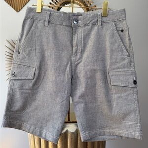 Guess - Men's Light Gray Cargo Shorts